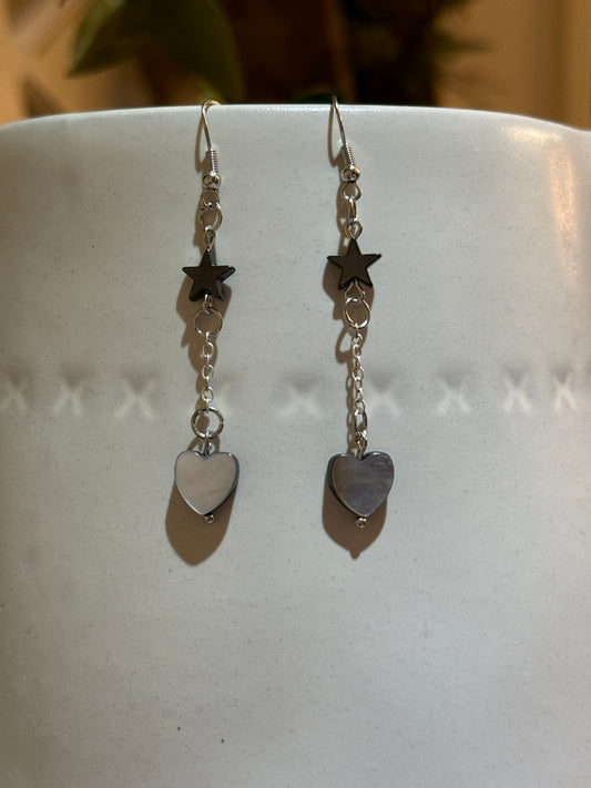 Dark Heart Earrings